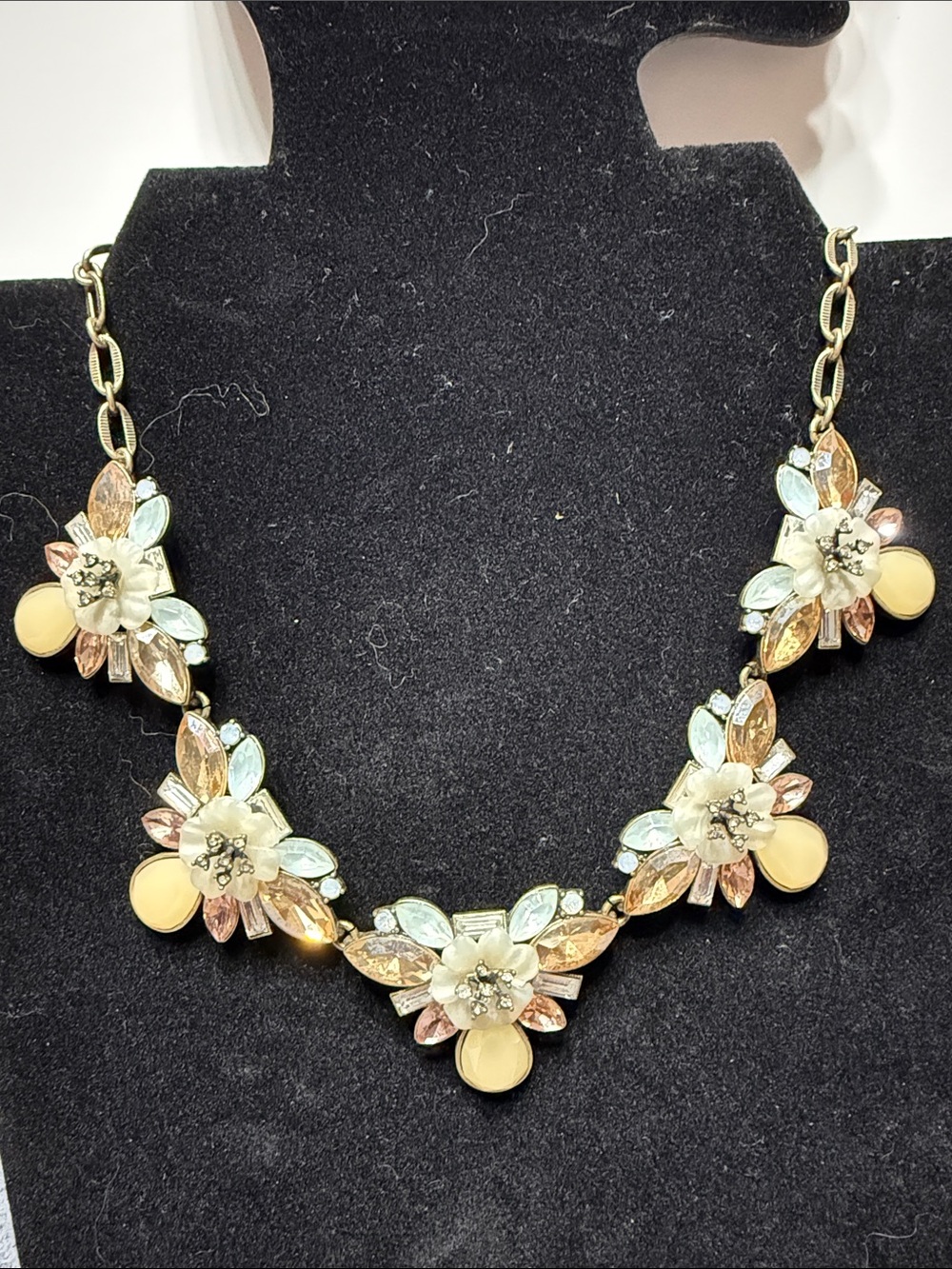 Chloe + Isabel Multi-Tone Floral Crystal Necklace